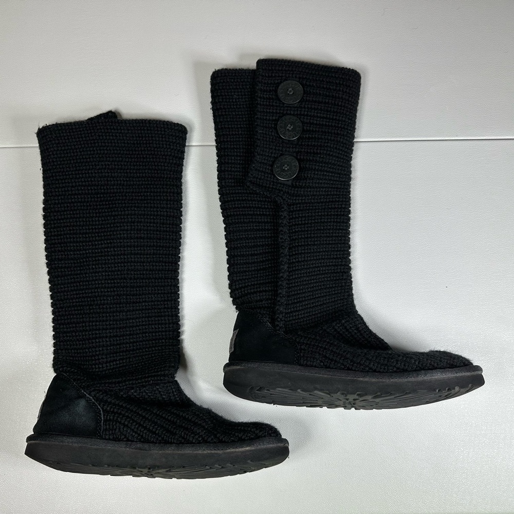 UGG Australia Classic Cardy Knit Button Boots - Picture 4 of 10